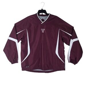 Holloway Texas A&M Windbreaker Jacket Mens M Pullover Maroon White Lined